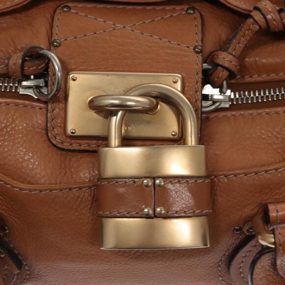 Chloe Paddington Hand Bag Leather Brown Auth - Picture 13 of 16
